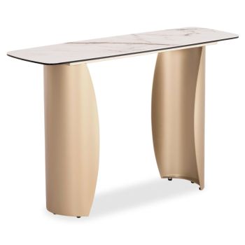 Конзола Обсешън SM18088 цвят бял мрамор-шампанско