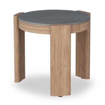 Помощна маса Барон SM6481.10 сив-натурал цвят