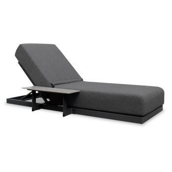 Шезлонг с вградена масичка Сюблим SM6560.01 сив