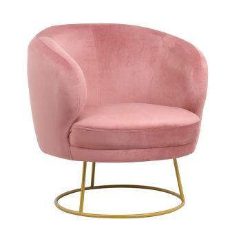 Кресло Ариен голд 110-000055 розов цвят