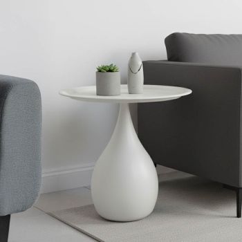 Кафе маса ф39x42 см Самино 128-000062 цвят крем