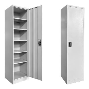 Метален гардероб Гоя 378-000002 светло сив цвят