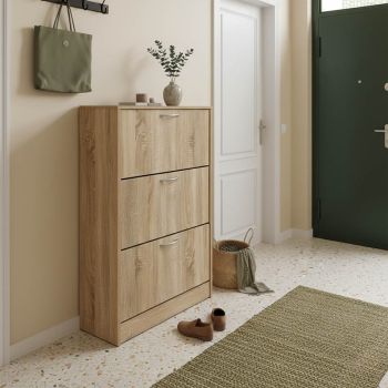 Шкаф за обувки Саваж 60x24x114 см 383-000022 натурал