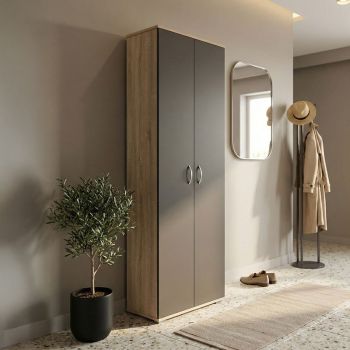 Шкаф за обувки 58x34x186 см 383-000121 антрацит