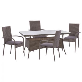 Градински сет HM11711.31 сив цвят