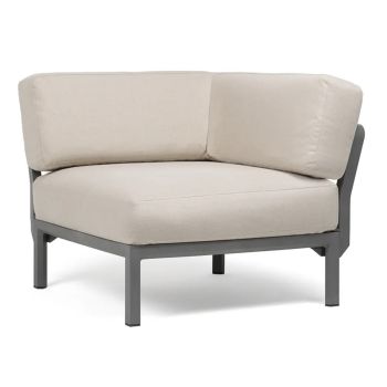 Кресло Максимо ъгъл-Базалт+Sunbrella@перла