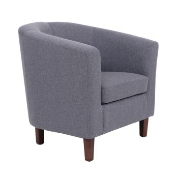 Кресло Бока Ε7129.7 дамаска - сив цвят