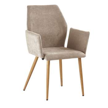 Кресло Литто ΕΜ773.1 светло кафяв цвят