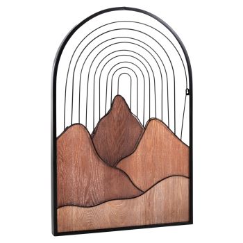 Декорация за стена HM4220 цвят натурал-черен