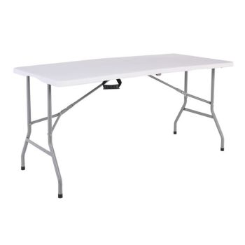 Сгъваема кетъринг маса Блоу 180x74 см EO179.W бял цвят