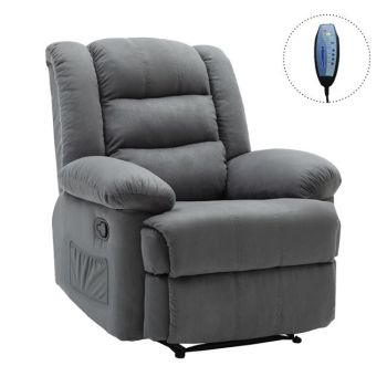 Масажен релакс фотьойл Джулия E971.2M сива дамаска