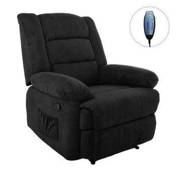 Масажен релакс фотьойл Джулия E971.3M черна дамаска