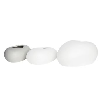 Саксия камък 40x30x19 см E6320.A1 цвят бял цимент