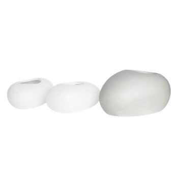 Саксия камък 56x43x29 см E6320.C1 цвят бял цимент