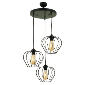 Полилей HM7564.01 черен цвят