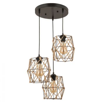 Лампа HM7430.01 цвят черен-естествен 