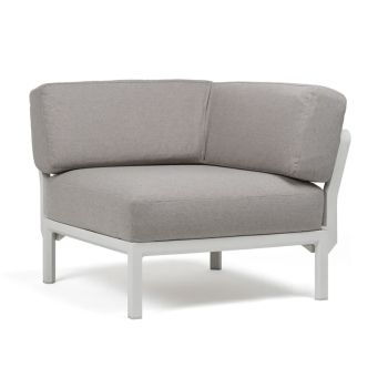 Кресло Максимо ъгъл-Гипс+Sunbrella@лава