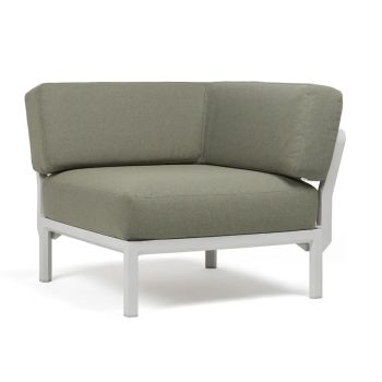 Кресло Максимо ъгъл-Гипс+Sunbrella@мащерка