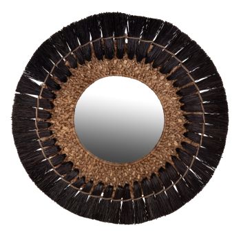 Огледало Ф70 - HM7832 черен натурал