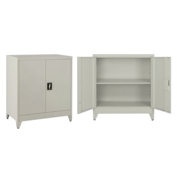 Метален гардероб HM11999 светло сив цвят