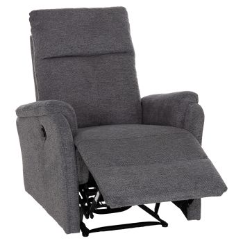 Електрически релакс фотьойл Синтия HM3309.03 сив цвят