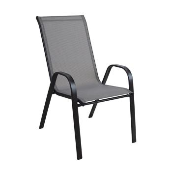 Кресло Рио E270.4 черен - сив цвят