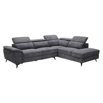 Релакс диван Ромео с десен ъгъл E9584.1 сив цвят