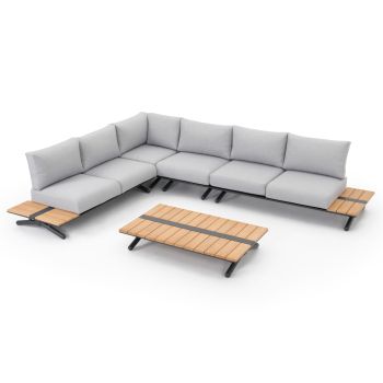 Комплект Майлин SM6190 цвят натурал-светло сив