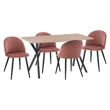 Комплект Аларик 140х80 см HM21277 розов цвят