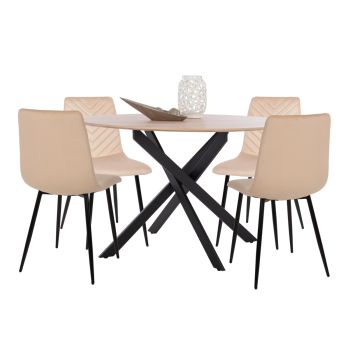 Комплект Росарио ф120 см HM21278 екрю цвят