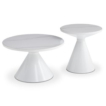 Комплект кафе маси Линкс SM18316.01 бял