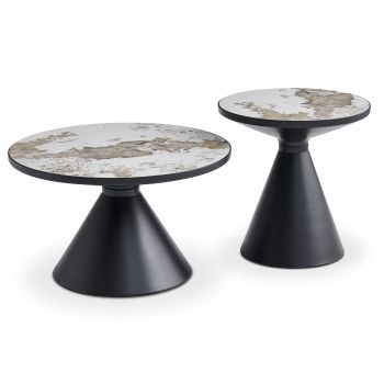 Комплект кафе маси Линкс SM18316.02 черен цвят