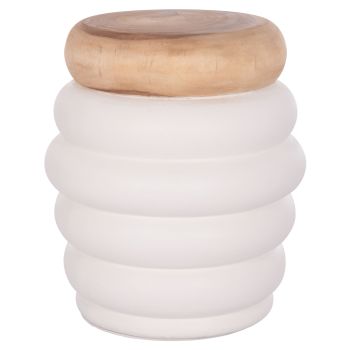 Маса Фат HM18172.02 цвят натурал-бял