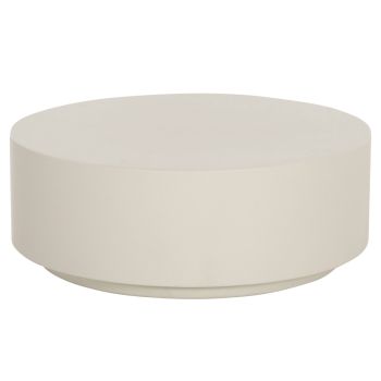 Кафе маса ф90х34 см Киоко HM6579.02 бежов фиброцимент