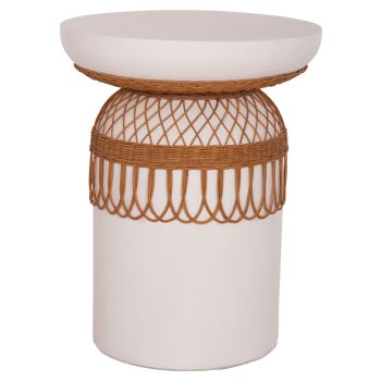 Маса Рил Ф60 - HM18159.02 цвят бял-натурал