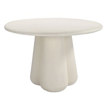 Трапезна маса ф120 см Наю HM6583.02 бежов фиброцимент