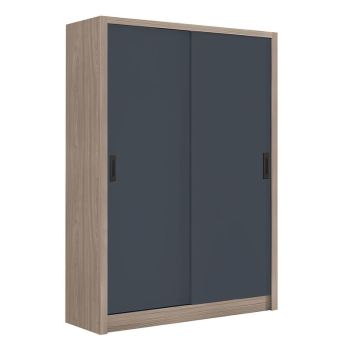 Гардероб Ванити 120x60x200 см E7354.1 цвят натурал-сив