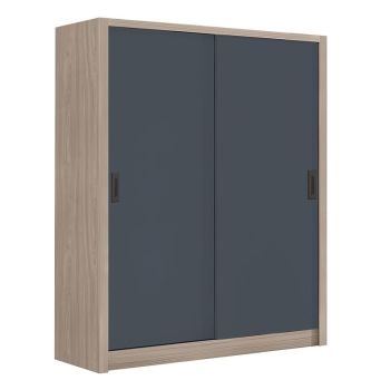 Гардероб Ванити 160x60x200 см E7355.1 цвят дъб-сив