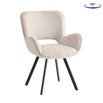 Въртящ стол Вета EM7918.1 бежов цвят