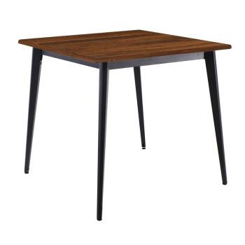 Маса Видал 80x80 см E0686.S  цвят орех-черен