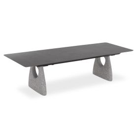 Разтегателна маса Гофен синтерован камък SM6410.02 тъмно сив цвят