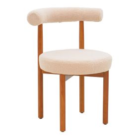 Стол Фенза букле 332-000016 цвят бежов-орех