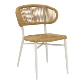 Стол Агус 373-000013 цвят бял-натурал