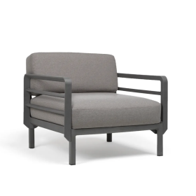 Кресло Максимо-цвят базалт+Sunbrella@лава