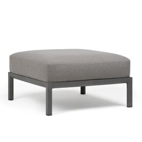 Пуф Максимо-цвят базалт+Sunbrella@лава