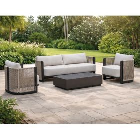 Сет Бостън E6752.1 цвят антрацит-бежов