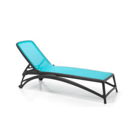Шезлонг Атлантико - цвят антрацит-небесносин