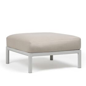 Пуф Максимо-цвят гипс+Sunbrella@перла