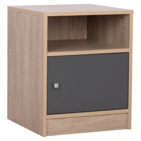 Нощно шкафче Малори HM2205.04 цвят сонама-сив