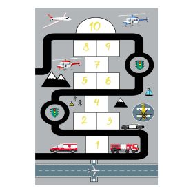 Детски килим 120х80 - HM7679.10 превозни средства